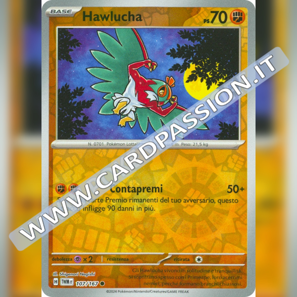 107/167 Hawlucha Reverse | Crepuscolo Mascherato