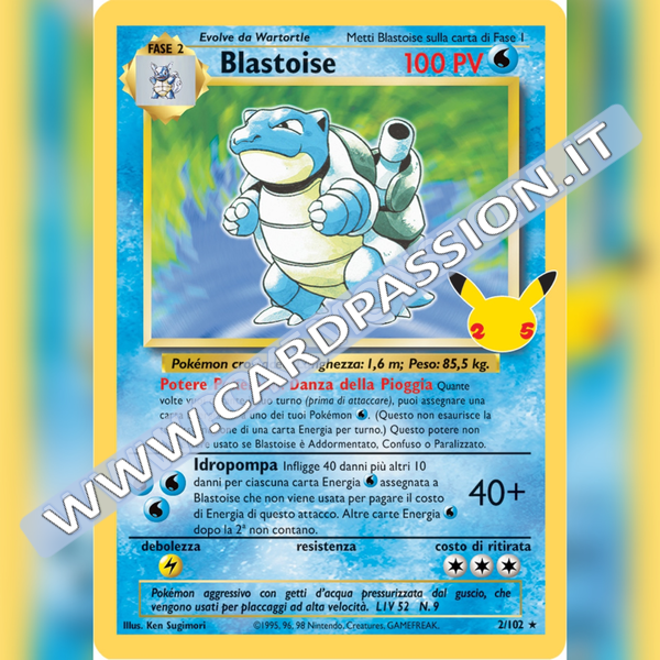 2/102 Blastoise Holo | Gran Festa - Card Passion