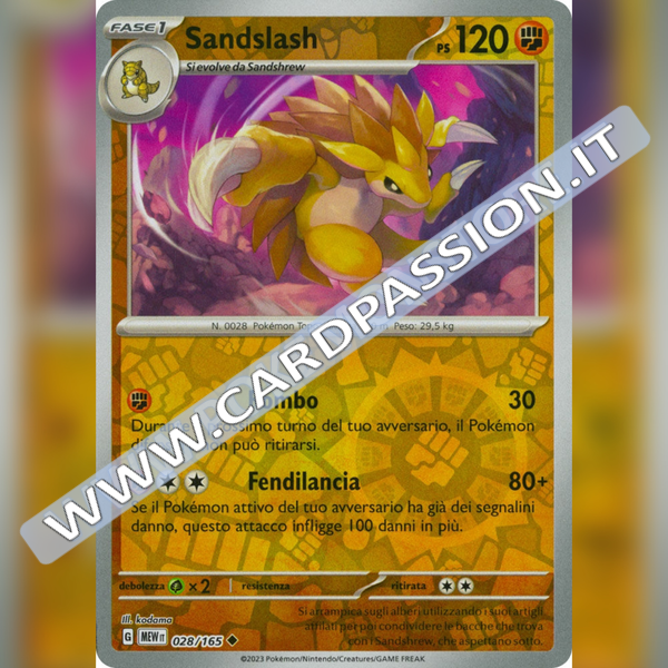 028/165 Sandslash Reverse | Scarlatto e Violetto 151