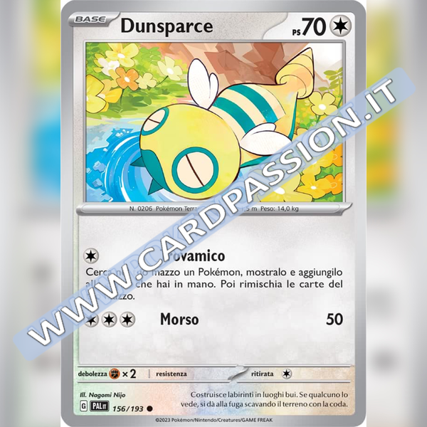 156/193 Dunsparce | Evoluzioni a Paldea