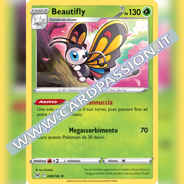 008/196 Beautifly Holo | Origine Perduta - Card Passion