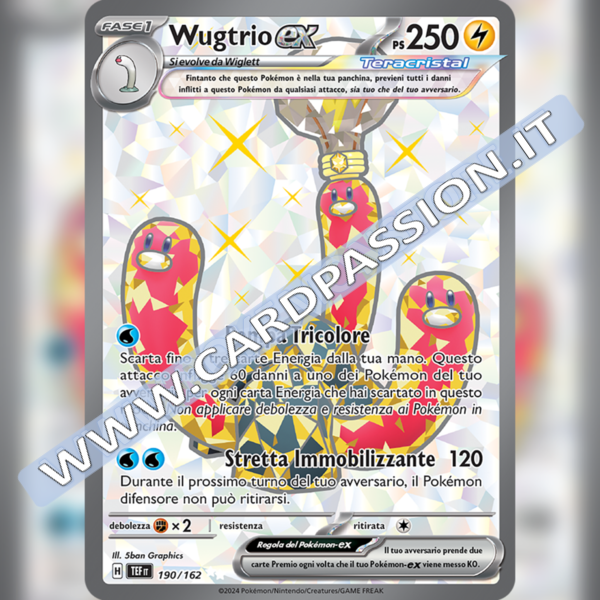 190/162 Wugtrio ex Teracristal (Full Art) | Cronoforze