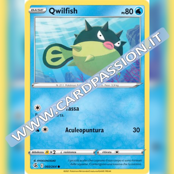 060/264 Qwilfish | Colpo Fusione - Card Passion