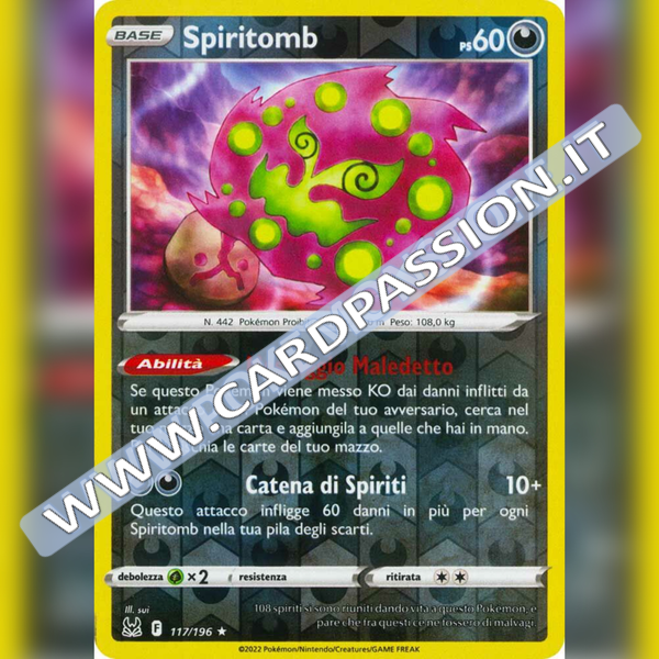 117/196 Spiritomb Reverse | Origine Perduta - Card Passion