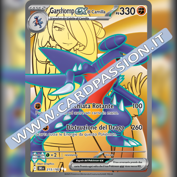 215/182 Garchomp-ex di Camilla (Full Art) | Rivali Predestinati