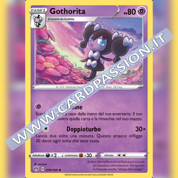 074/189 Gothorita Non Comune | Fiamme Oscure - Card Passion