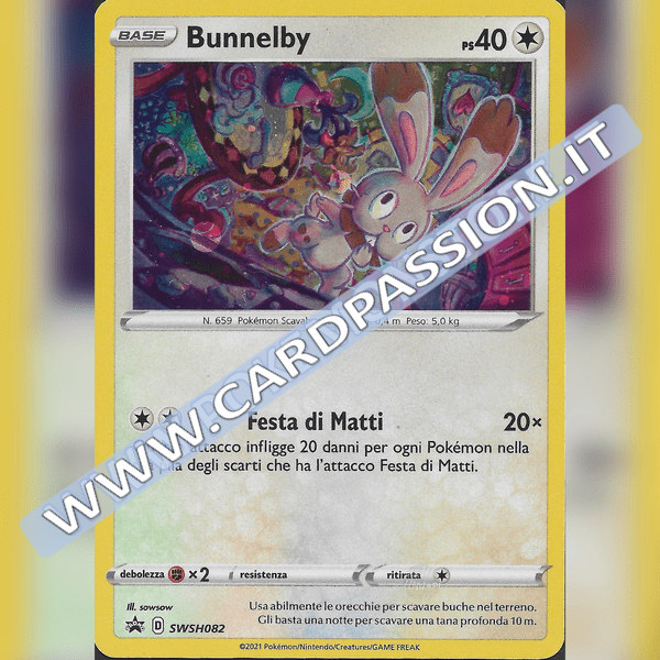 SWSH082 Bunnelby Holo | Black Star Promo - Card Passion