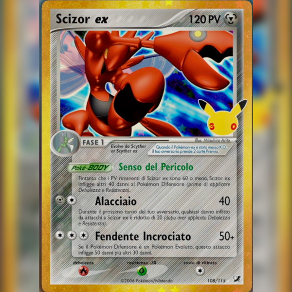 _ 108/115 Scizor ex | 30esimo Anniversario