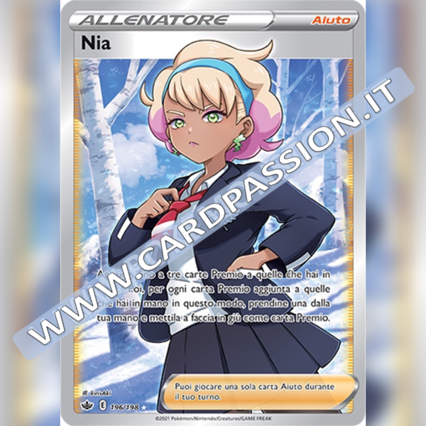 196/198 Nia (Full Art) | Regno Glaciale - Card Passion