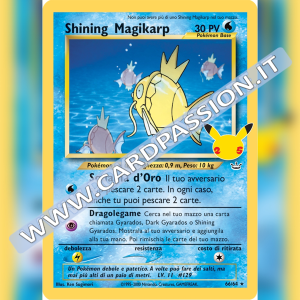 66/64 Shining Magikarp Holo | Gran Festa - Card Passion