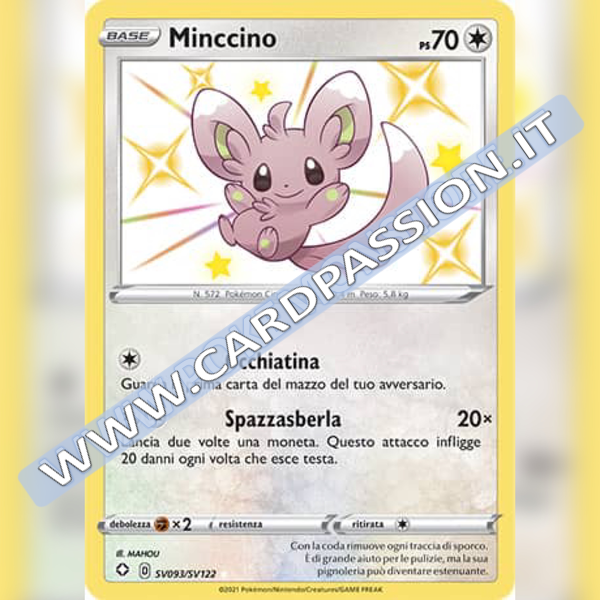 SV093/SV122 Minccino Baby Shiny | Destino Splendente - Card Passion