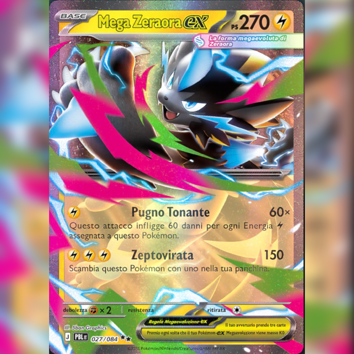 027/084 Mega Zeraora-ex | Buio Pesto