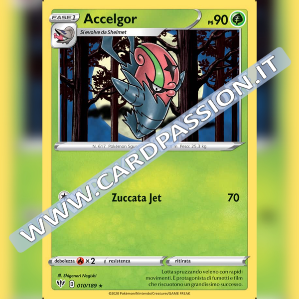 010/189 Accelgor Rara | Fiamme Oscure - Card Passion