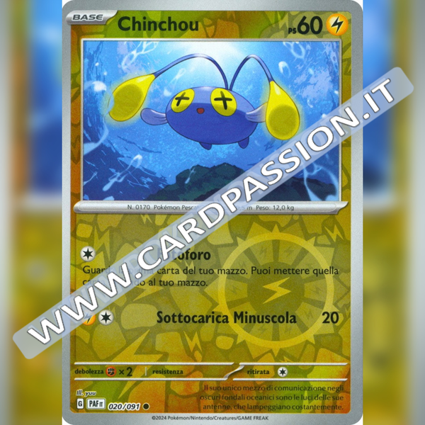 020/091 Chinchou Reverse | Destino di Paldea