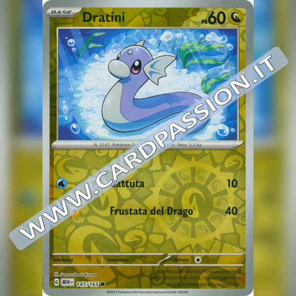 147/165 Dratini Reverse | Scarlatto e Violetto 151