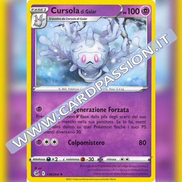 118/264 Cursola di Galar | Colpo Fusione - Card Passion