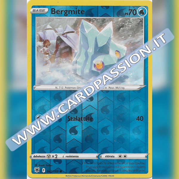 047/189 Bergmite Comune Reverse | Lucentezza Siderale - Card Passion