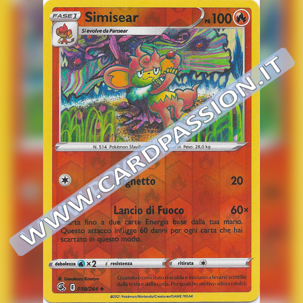038/264 Simisear Reverse | Colpo Fusione - Card Passion