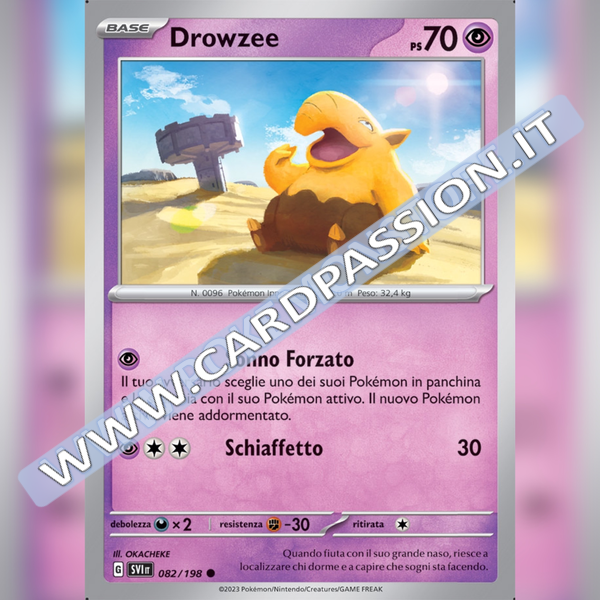 082/198 Drowzee | Scarlatto e Violetto