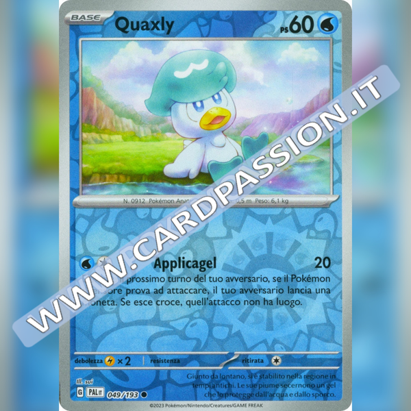 049/193 Quaxly Reverse | Evoluzioni a Paldea