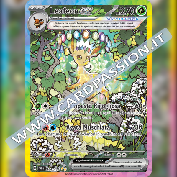144/131 Leafeon ex (Alternative Art) | Evoluzioni Prismatiche