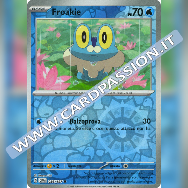 056/197 Froakie Reverse | Ossidiana Infuocata