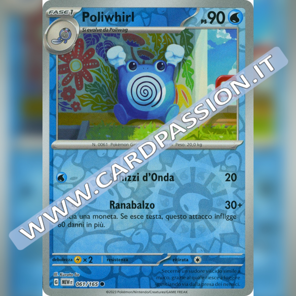 061/165 Poliwhirl Reverse | Scarlatto e Violetto 151
