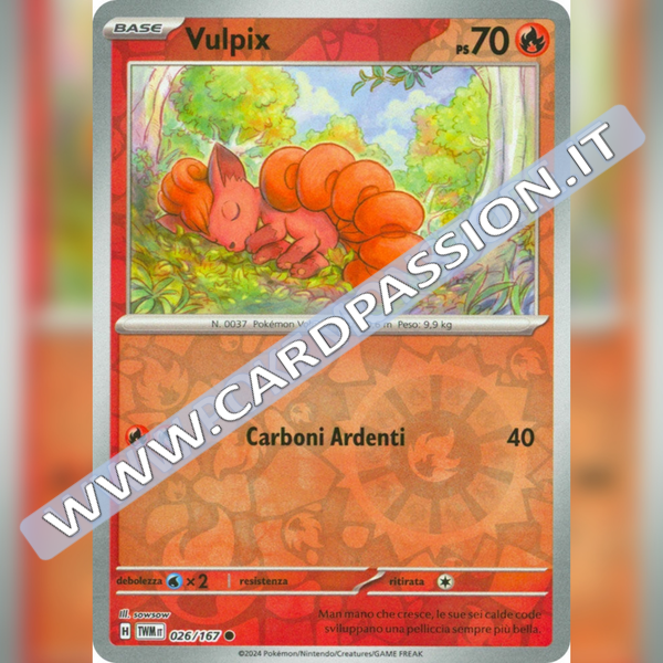 026/167 Vulpix Reverse | Crepuscolo Mascherato