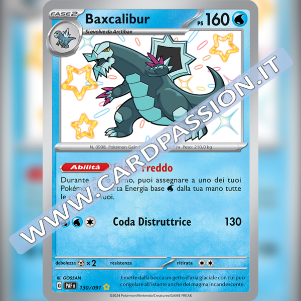 130/091 Baxcalibur Shiny | Destino di Paldea