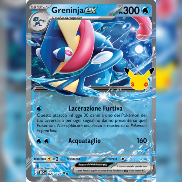 021/128 Greninja-ex | 30esimo Anniversario