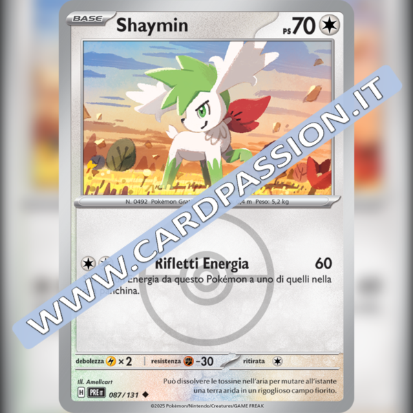 087/131 Shaymin Poke Ball Reverse | Evoluzioni Prismatiche