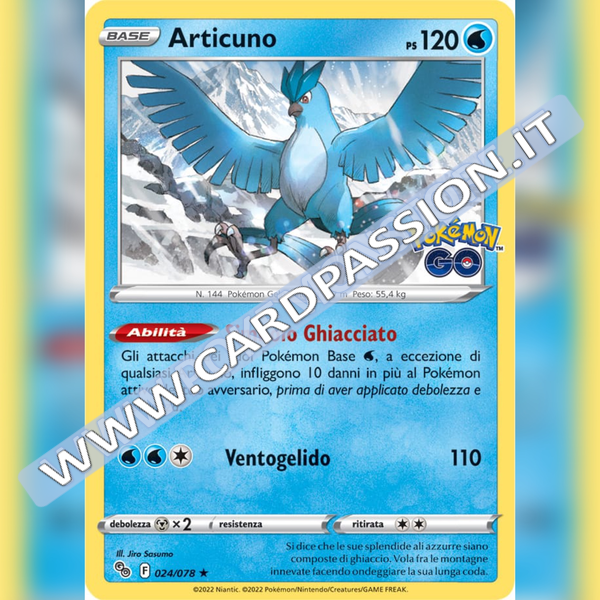 024/078 Articuno Rara Holo | Pokemon GO - Card Passion