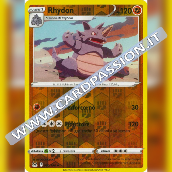 090/196 Rhydon Reverse | Origine Perduta - Card Passion