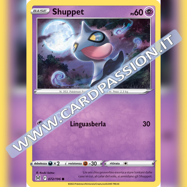 072/196 Shuppet | Origine Perduta - Card Passion