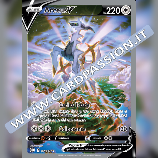 166/172 Arceus V (Full Alternative Art) | Astri Lucenti - Card Passion