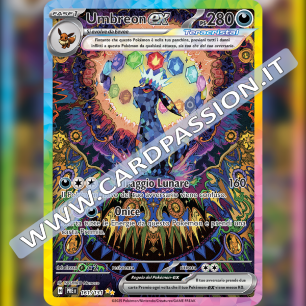 161/131 Umbreon ex (Alternative Art) | Evoluzioni Prismatiche