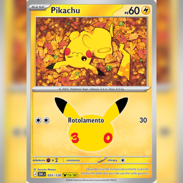 035/128 Pikachu (13/30) Holo | 30esimo Anniversario