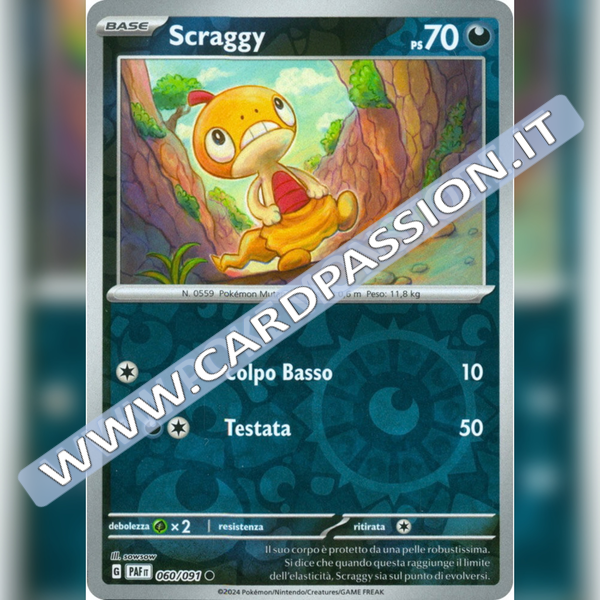 060/091 Scraggy Reverse | Destino di Paldea