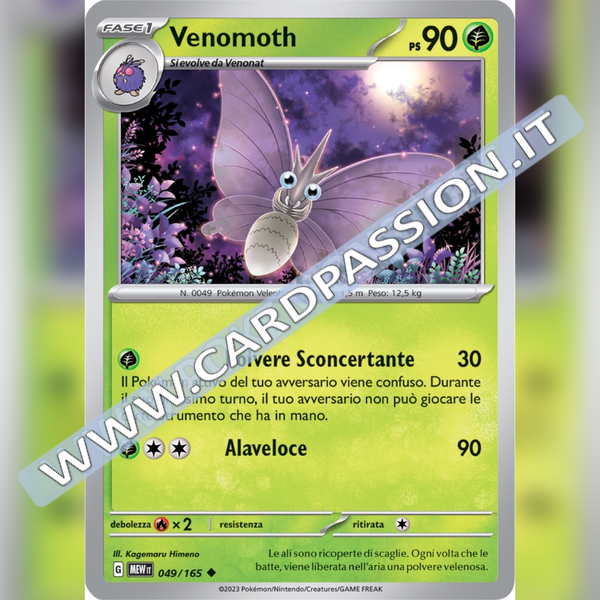 049/165 Venomoth | Scarlatto e Violetto 151