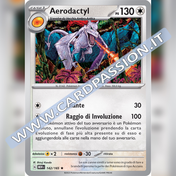 142/165 Aerodactyl Holo | Scarlatto e Violetto 151