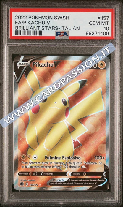 157/172 Pikachu V (Full Art) | Astri Lucenti - PSA 10