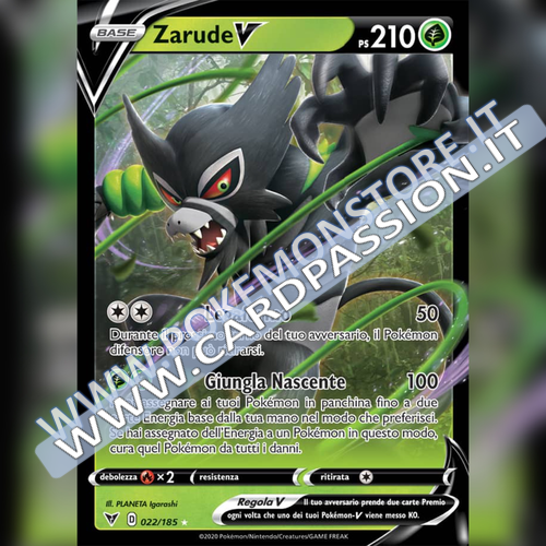 022/185 Zarude V | Voltaggio Sfolgorante - Card Passion