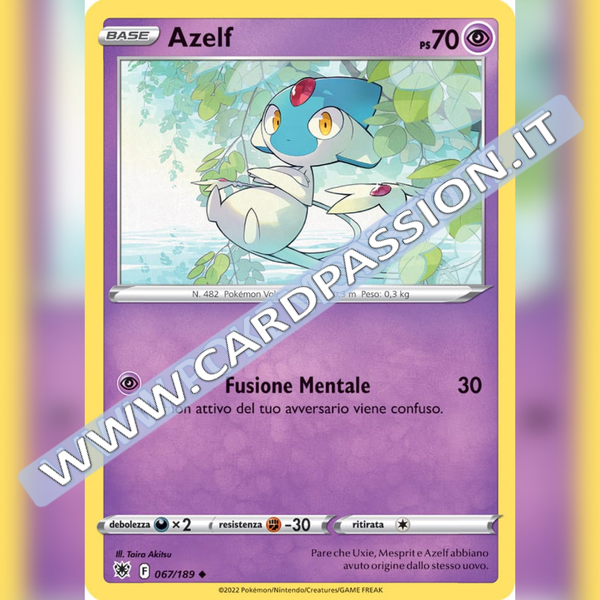 067/189 Azelf Non Comune | Lucentezza Siderale - Card Passion