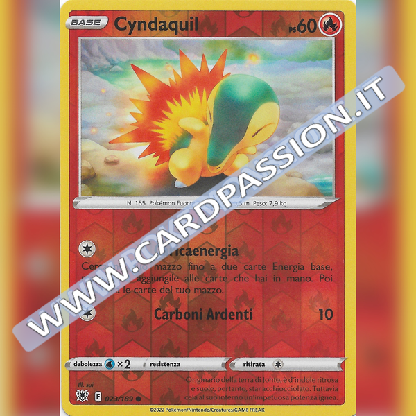 023/189 Cyndaquil Comune Reverse | Lucentezza Siderale - Card Passion