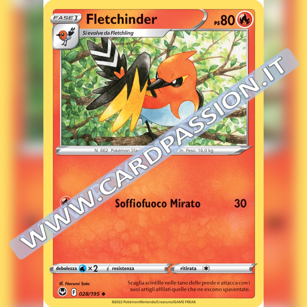 028/195 Fletchinder | Tempesta Argentata