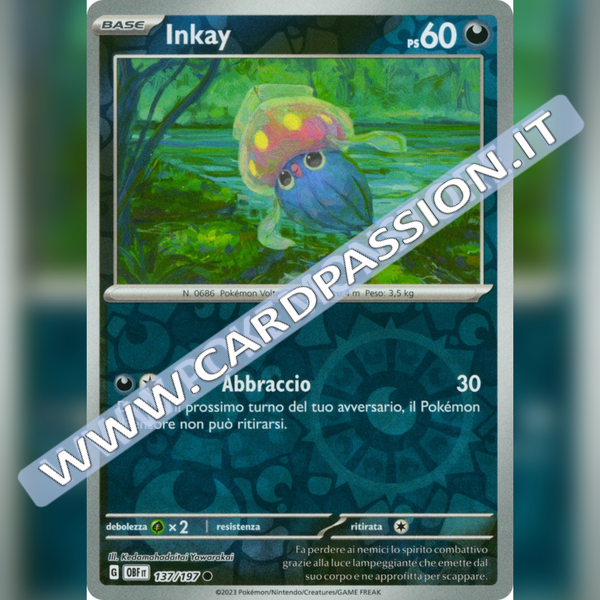 137/197 Inkay Reverse | Ossidiana Infuocata