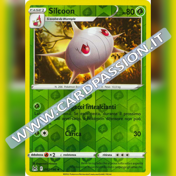 007/196 Silcoon Reverse | Origine Perduta - Card Passion