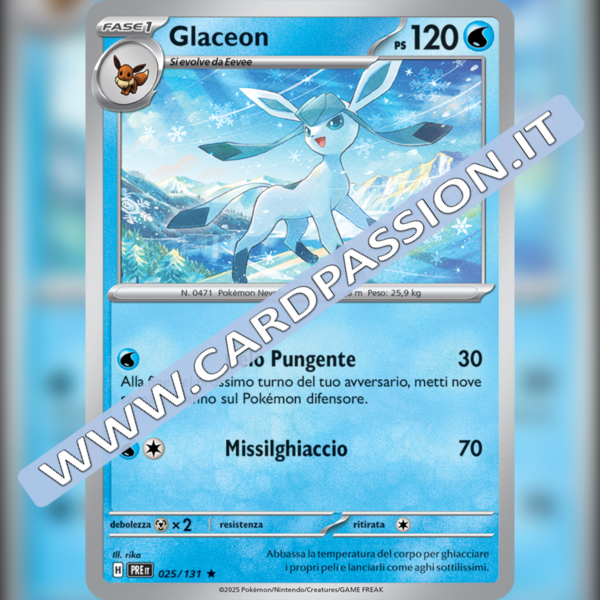 025/131 Glaceon Holo | Evoluzioni Prismatiche