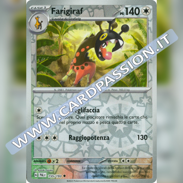 155/193 Farigiraf Reverse | Evoluzioni a Paldea