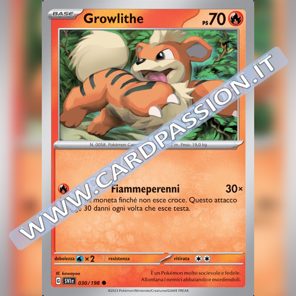 030/198 Growlithe | Scarlatto e Violetto